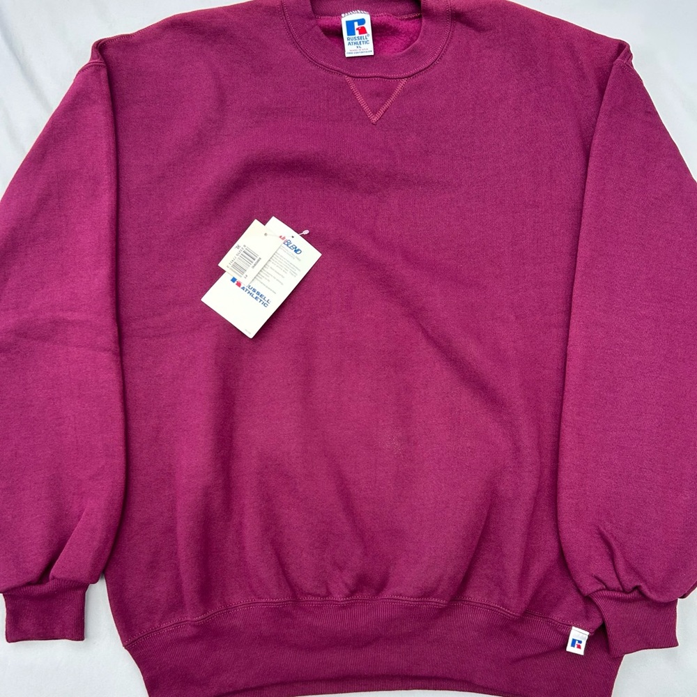 Russell Athletic Men's Burgundy Crewneck Sweater